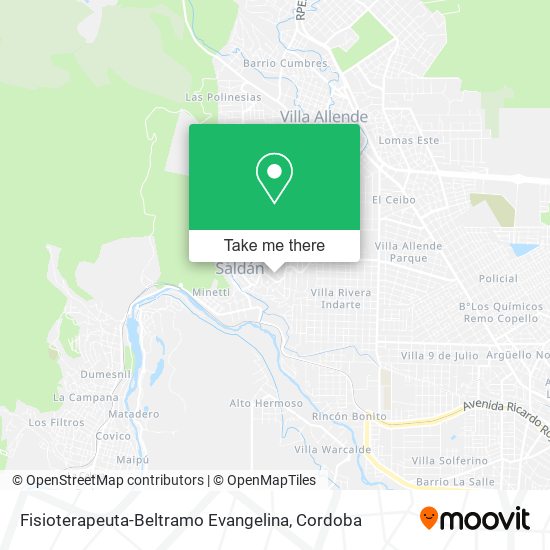 Fisioterapeuta-Beltramo Evangelina map