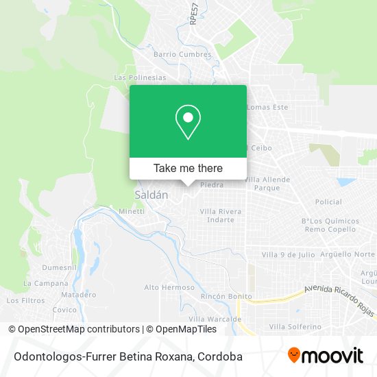 Mapa de Odontologos-Furrer Betina Roxana