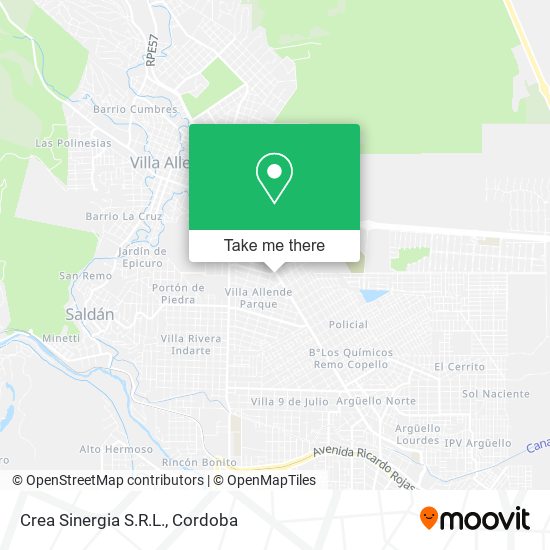 Mapa de Crea Sinergia S.R.L.