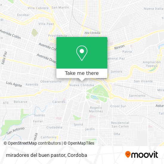 Mapa de miradores del buen pastor