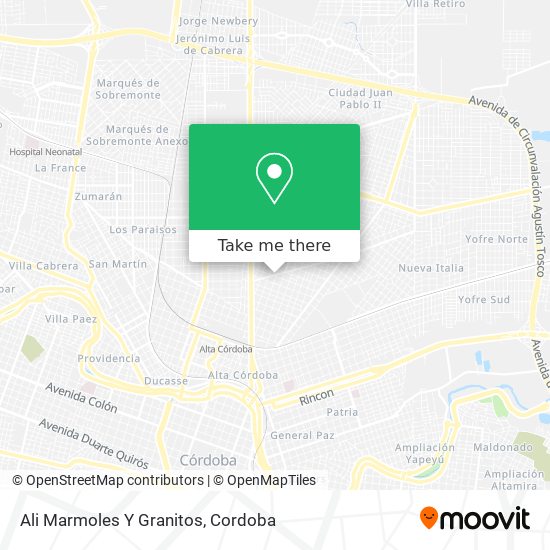 Ali Marmoles Y Granitos map
