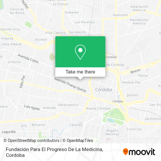 Fundación Para El Progreso De La Medicina map