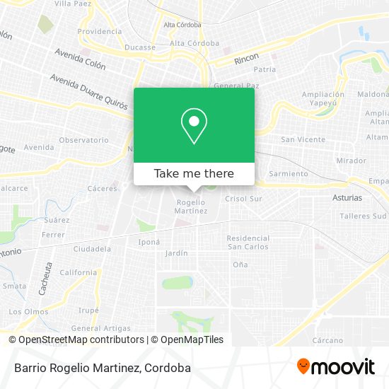 Barrio Rogelio Martinez map