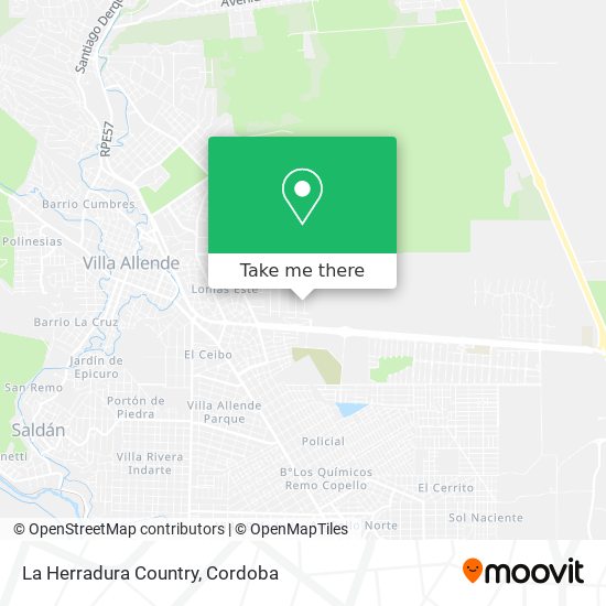 Mapa de La Herradura Country