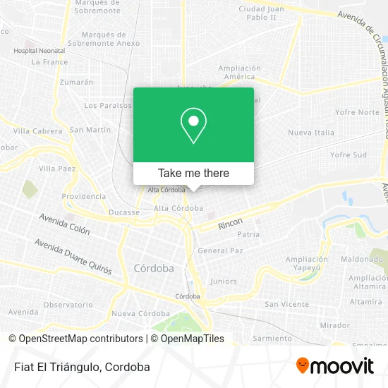 Fiat El Triángulo map