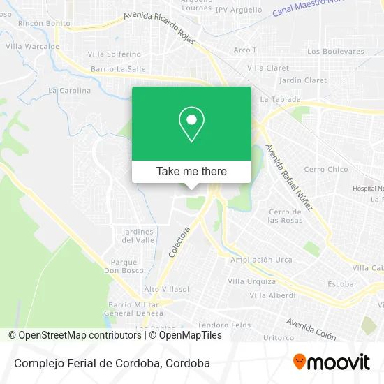 Complejo Ferial de Cordoba map