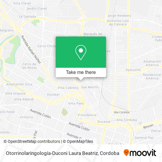 Otorrinolaringología-Duconi Laura Beatriz map