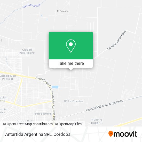 Mapa de Antartida Argentina SRL