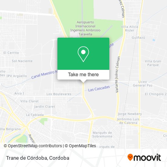 Mapa de Trane de Córdoba