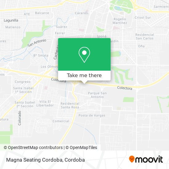 Magna Seating Cordoba map