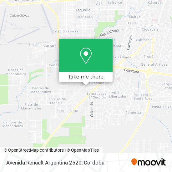 Avenida Renault Argentina 2520 map