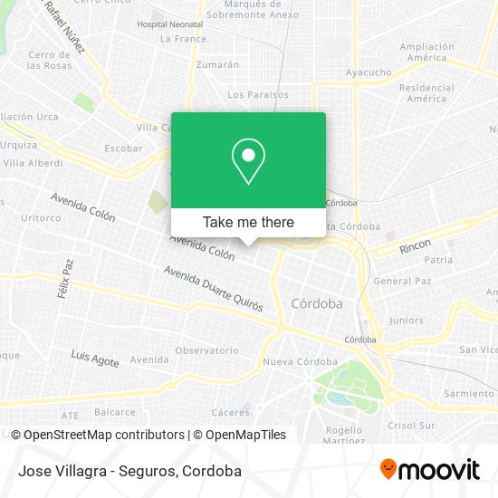 Jose Villagra - Seguros map