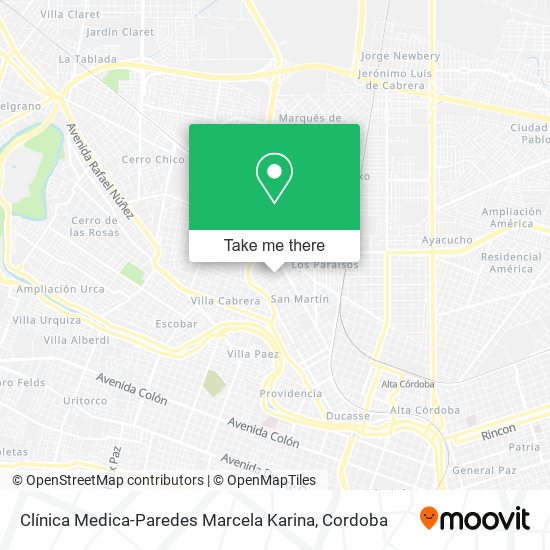 Clínica Medica-Paredes Marcela Karina map
