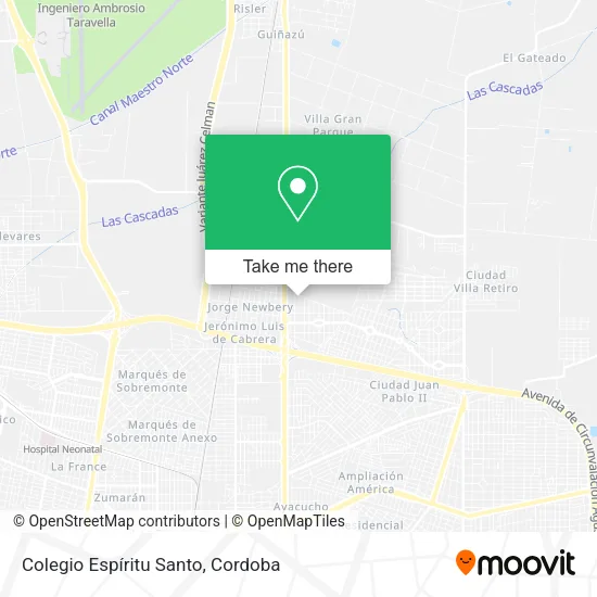 Colegio Espíritu Santo map