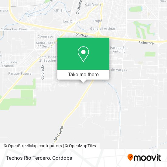Mapa de Techos Río Tercero