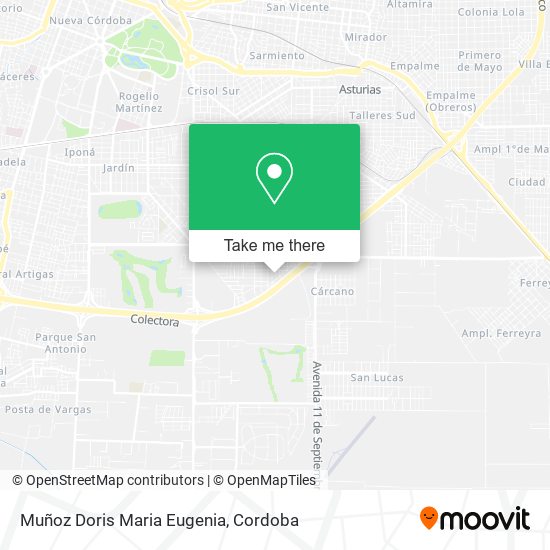 Muñoz Doris Maria Eugenia map