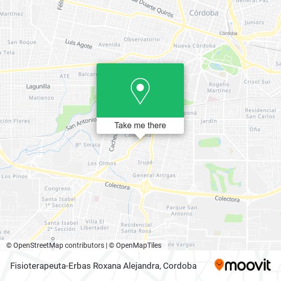 Fisioterapeuta-Erbas Roxana Alejandra map