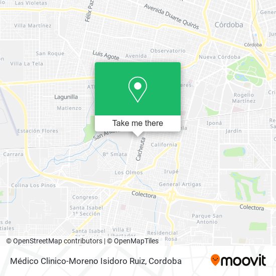 Médico Clinico-Moreno Isidoro Ruiz map