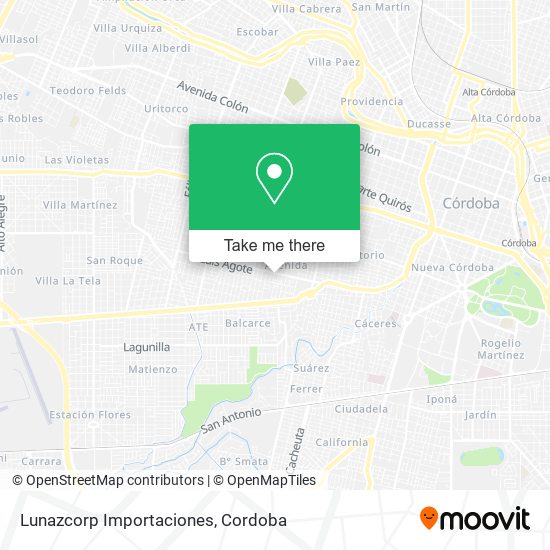 Mapa de Lunazcorp Importaciones