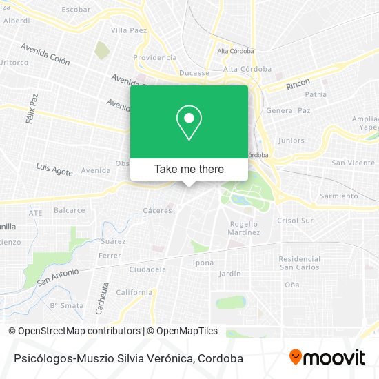 Psicólogos-Muszio Silvia Verónica map