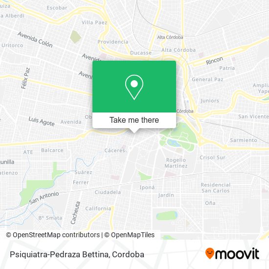 Psiquiatra-Pedraza Bettina map