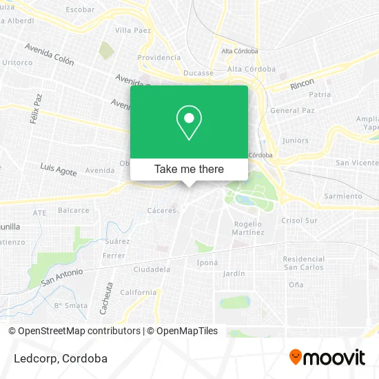 Mapa de Ledcorp