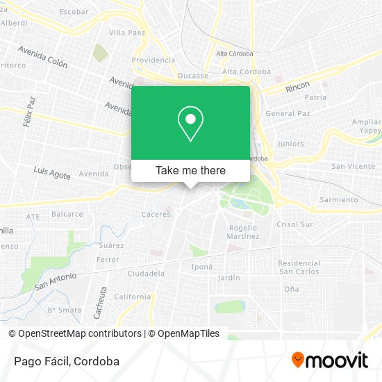 Mapa de Pago Fácil