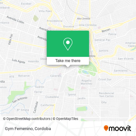 Mapa de Gym Femenino