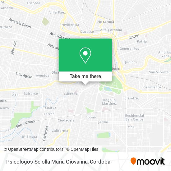 Psicólogos-Sciolla Maria Giovanna map