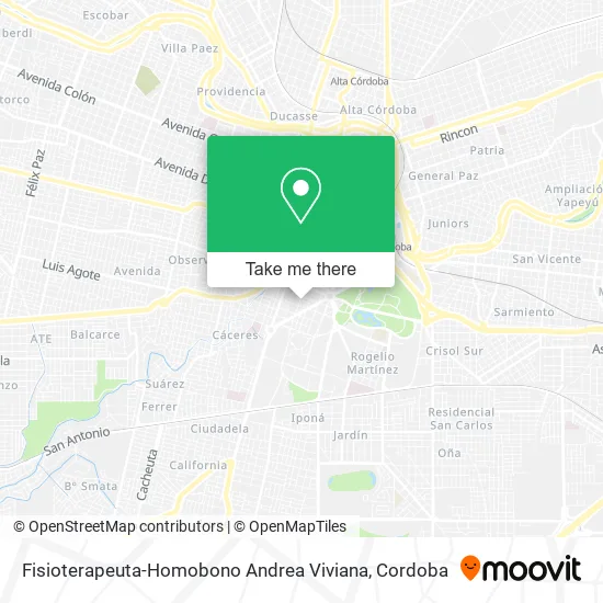 Fisioterapeuta-Homobono Andrea Viviana map