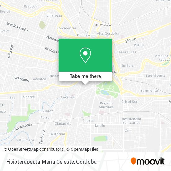 Fisioterapeuta-María Celeste map