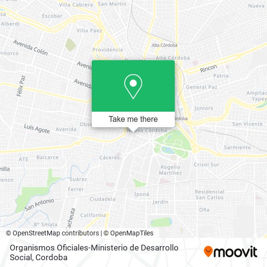 Mapa de Organismos Oficiales-Ministerio de Desarrollo Social