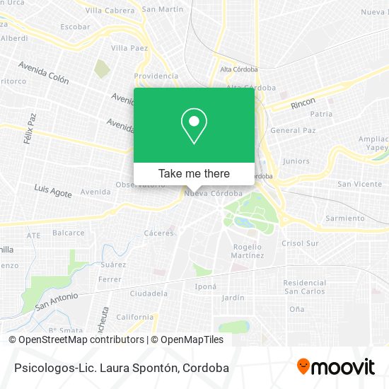 Psicologos-Lic. Laura Spontón map