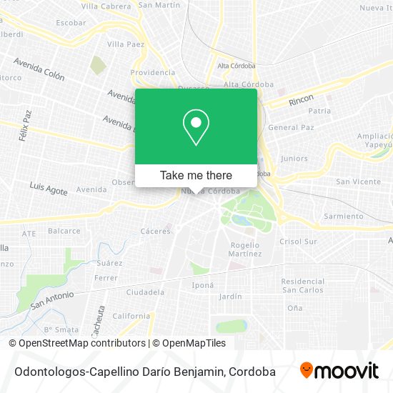 Odontologos-Capellino Darío Benjamin map