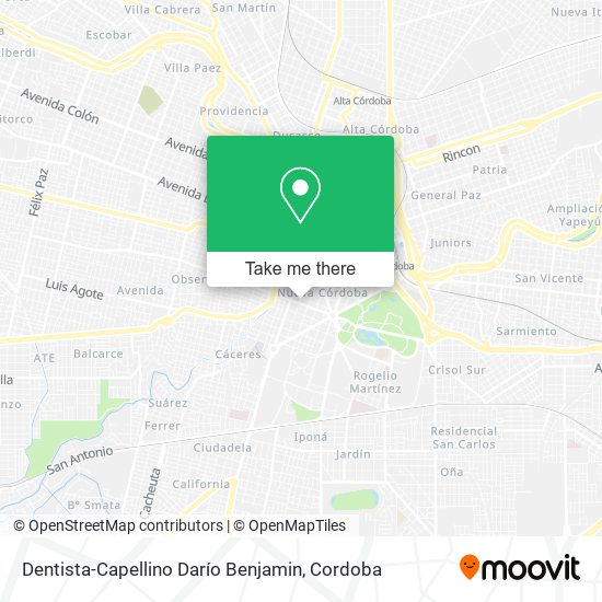 Mapa de Dentista-Capellino Darío Benjamin