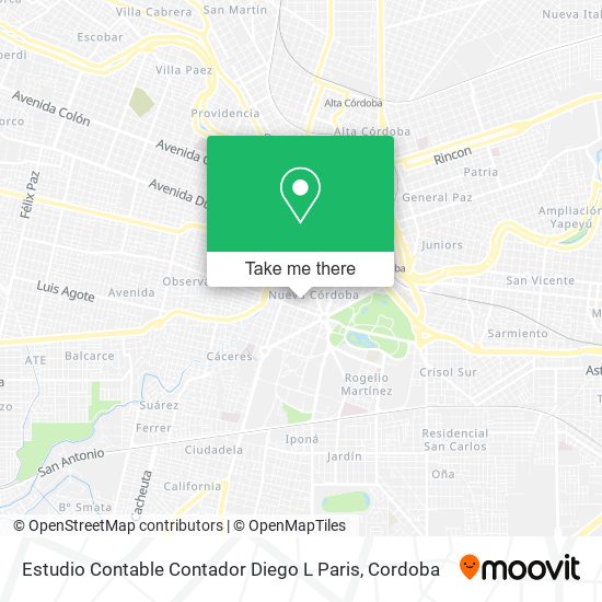 Estudio Contable Contador Diego L Paris map