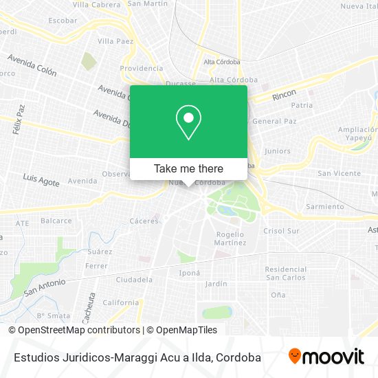 Estudios Juridicos-Maraggi Acu a Ilda map