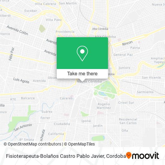Fisioterapeuta-Bolaños Castro Pablo Javier map