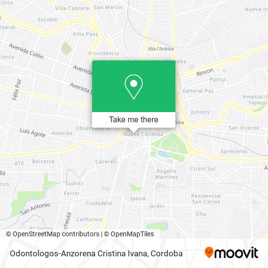 Mapa de Odontologos-Anzorena Cristina Ivana