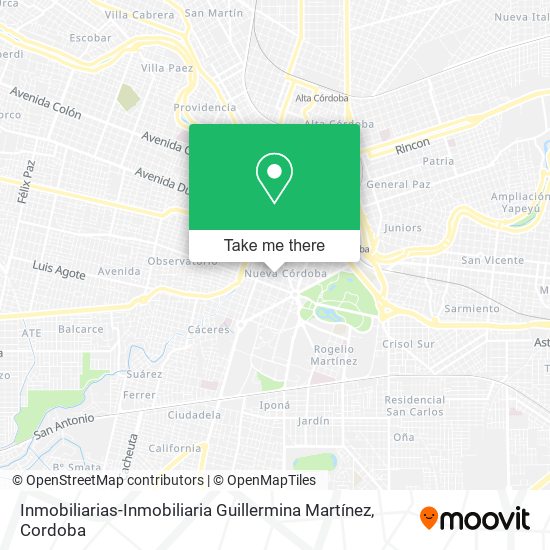 Inmobiliarias-Inmobiliaria Guillermina Martínez map