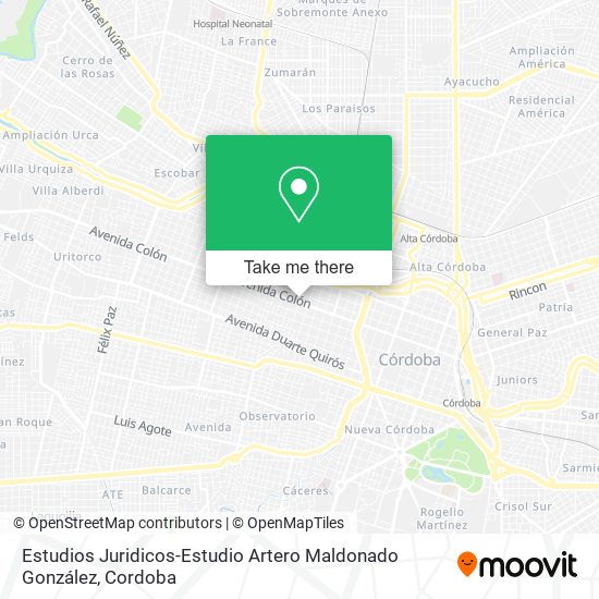 Estudios Juridicos-Estudio Artero Maldonado González map