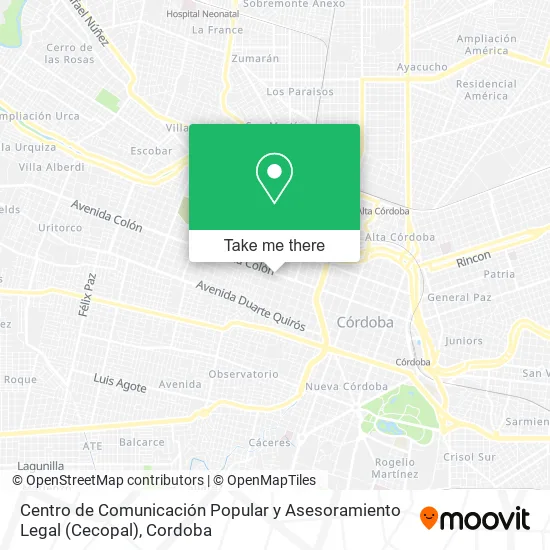 Centro de Comunicación Popular y Asesoramiento Legal (Cecopal) map