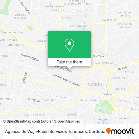 Mapa de Agencia de Viaje-Rubín Servicios Turisticos