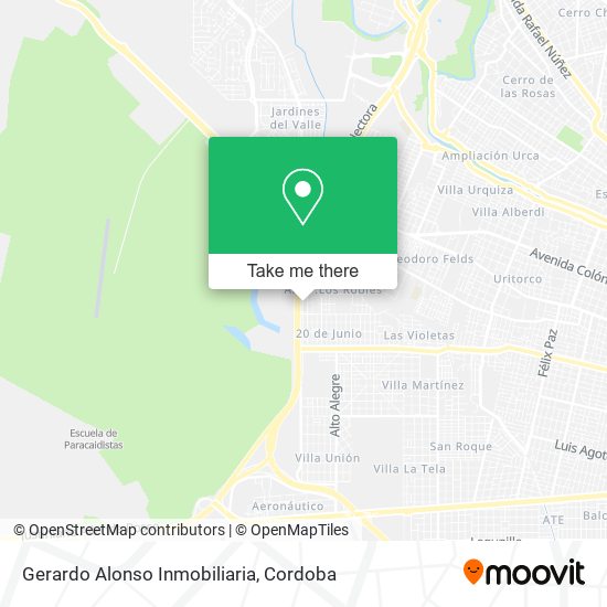Mapa de Gerardo Alonso Inmobiliaria