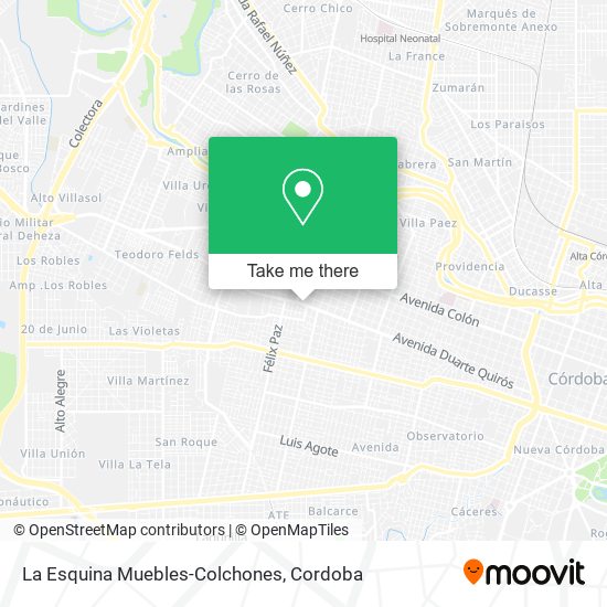 La Esquina Muebles-Colchones map