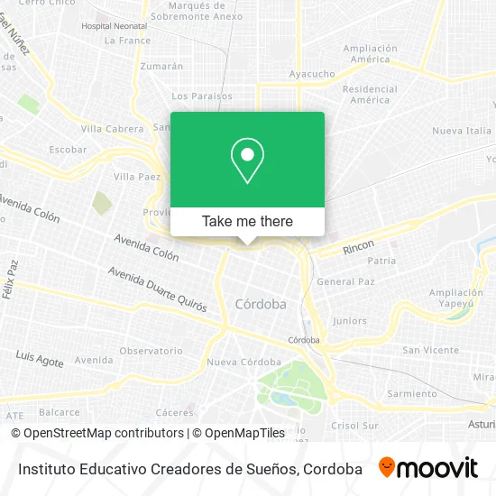 Instituto Educativo Creadores de Sueños map