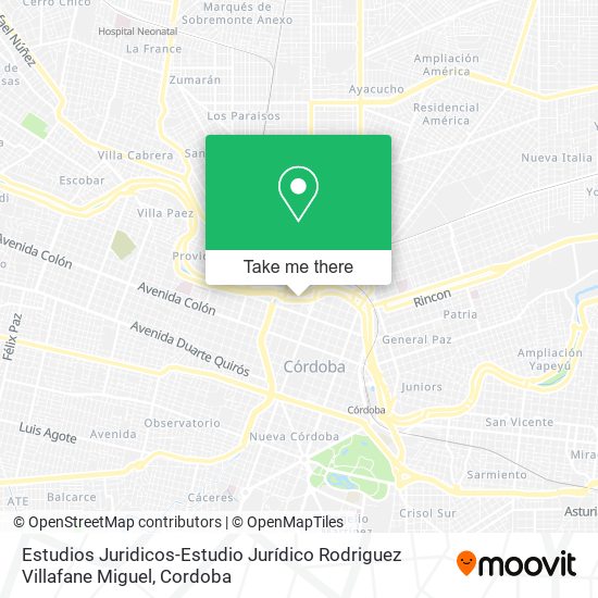 Estudios Juridicos-Estudio Jurídico Rodriguez Villafane Miguel map