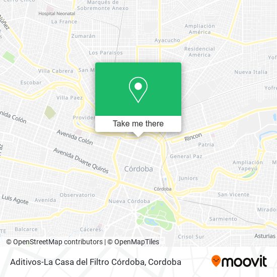 Aditivos-La Casa del Filtro Córdoba map