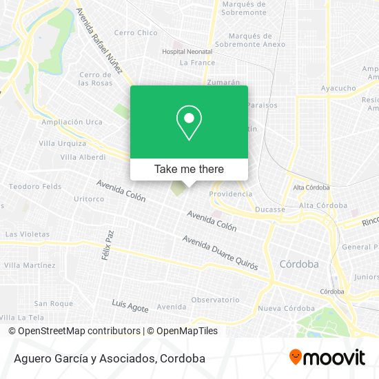 Mapa de Aguero García y Asociados