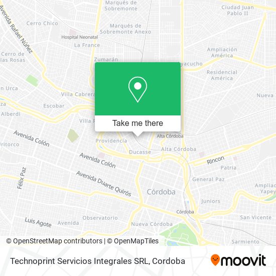 Mapa de Technoprint Servicios Integrales SRL